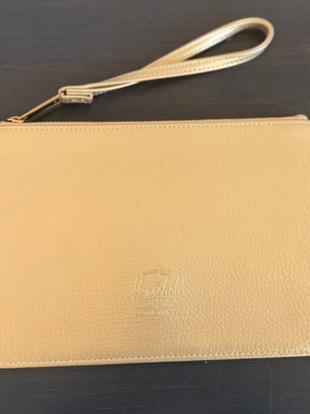 Herschel Edessa Vegan Leather Wristlet Pouch – 6” x 9”